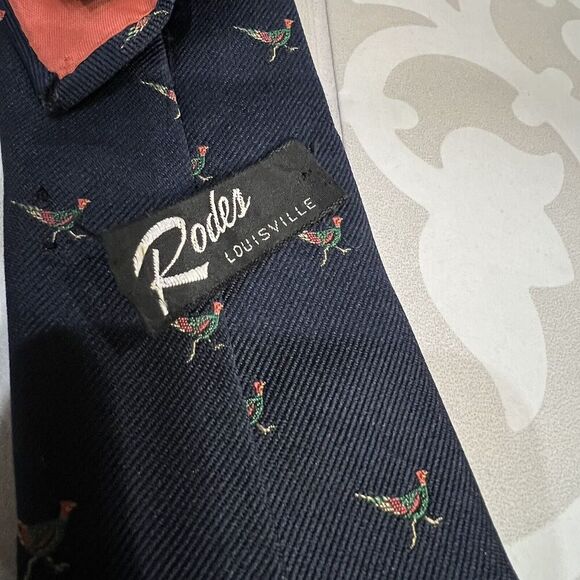 Rodes Of Louisville Pheasant Necktie - Picture 5 of 5